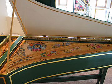 Custom stone inlay and other art works available from Santa Fe Stone Creations